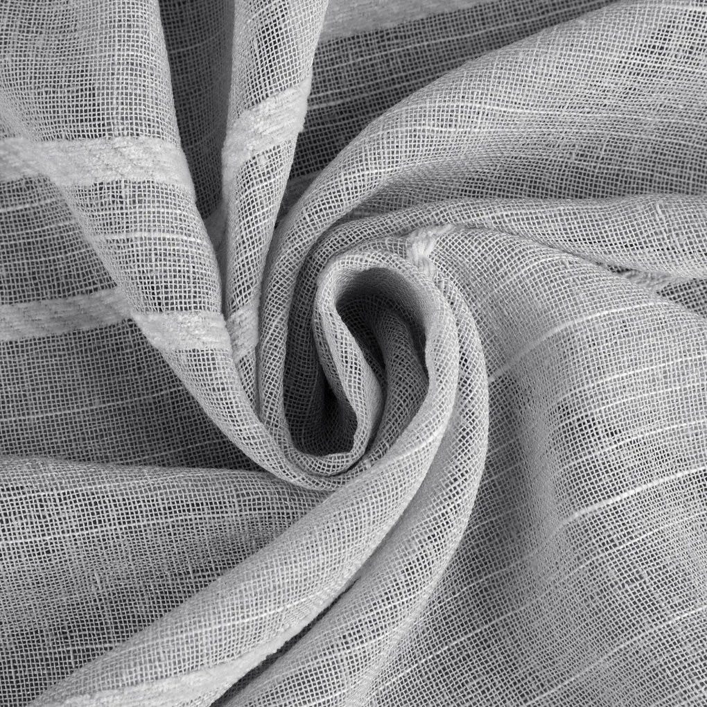 ZÁCLONA NA KRÚŽKOCH ARCADIA 140 X 250 CM STRIEBORNÁ