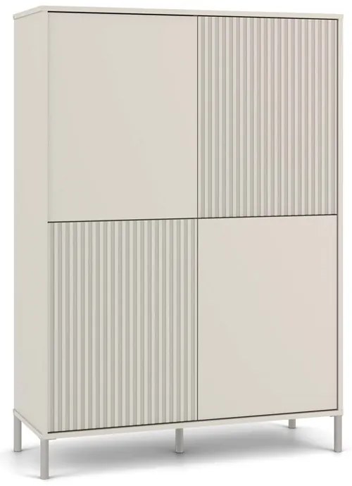 Vitrína KAMARO 4DK 103,5 cm kašmírová
