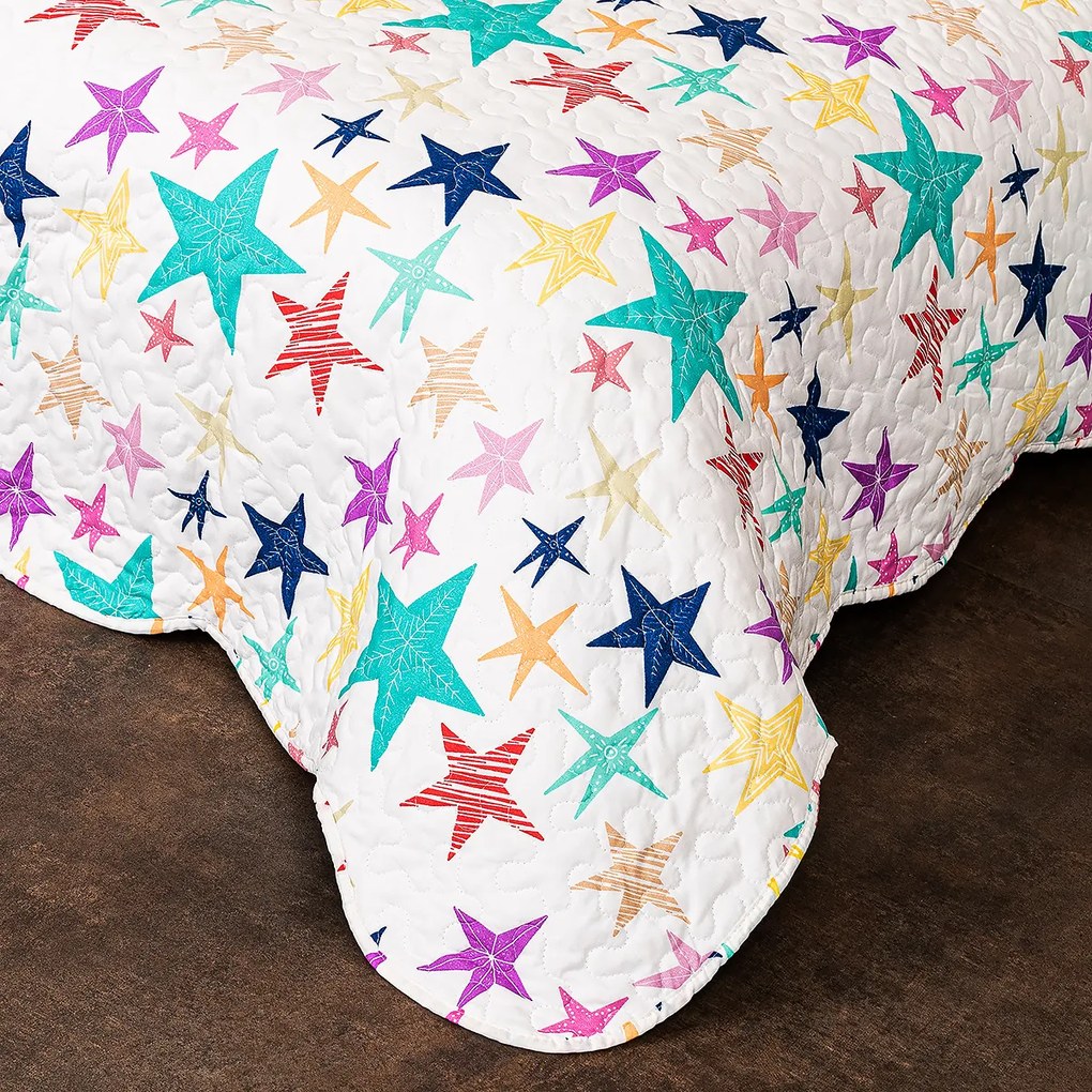 4home Prehoz na posteľ Happy star, 140 x 220 cm