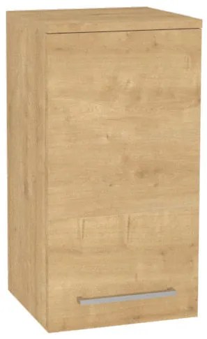 Mereo, Mereo Bino kúpeľňová skrinka horná 63 cm, pravá, Multidecor, Dub Arlington, MER-CN696DARL