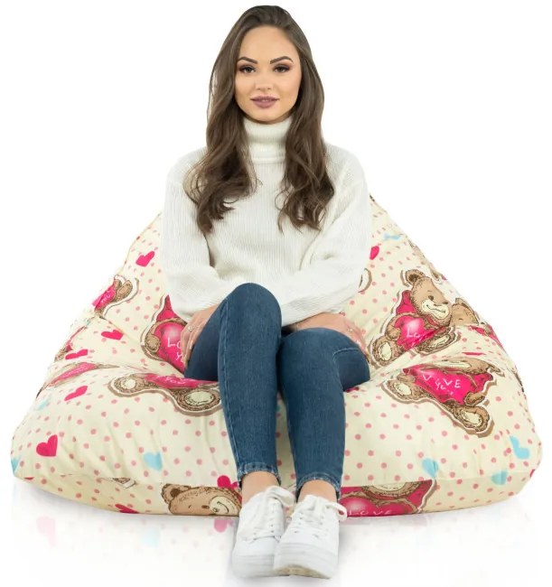 Sedací vak Bermudy SAKO Macko Love you