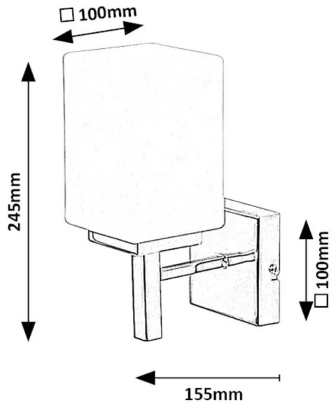 Rabalux 71061 - Kúpeľňové nástenné svietidlo ZENKAI 1xE14/10W/230V IP44 čierna
