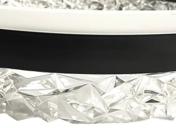 LED Stmievateľný luster na lanku LED/80W/230V 3000-6500K čierna + diaľkové ovládanie