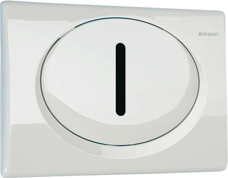 Sanela Automatický splachovač WC s elektronikou ALS pre montážny rám Geberit - tlačítko RUMBA, 24V DC