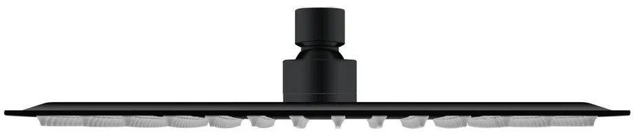 Matne čierna hlavová sprcha z nehrdzavejúcej ocele Slim – Sapho