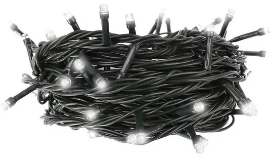 JAKS VIANOČNÁ SVETELNÁ REŤAZ 100X LED STUDENÁ BIELA, 10M + MOŽNOSŤ SPÁJANIA 5902802917645