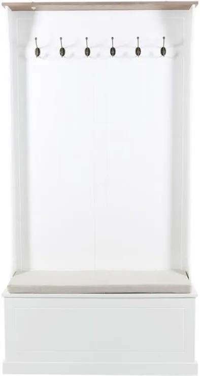 Věšákový panel s lavicí Antik 180 cm, bílá S_SCHDN0000048773 SCANDI+