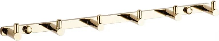 Mexen vešiak na uterák so šiestimi háčikmi, zlatá - 709166-50