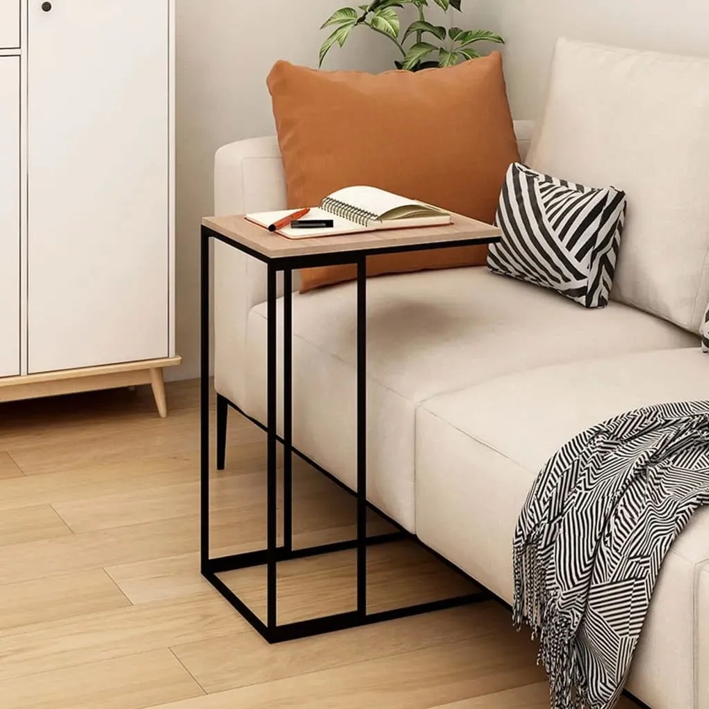 ModernHome Pojazdný odkladací stolík - kovový rám