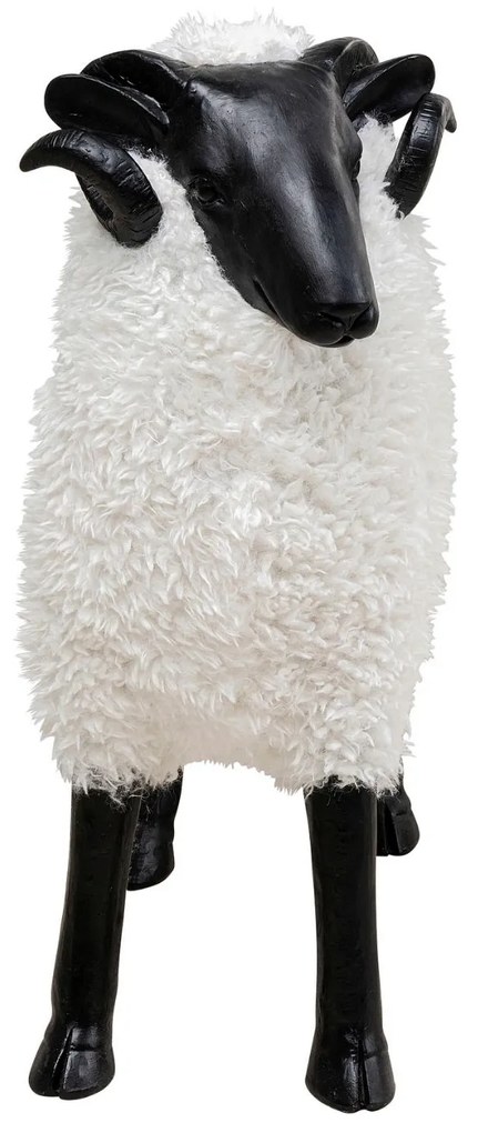 Bathilde Ram dekorácia biela 78 cm