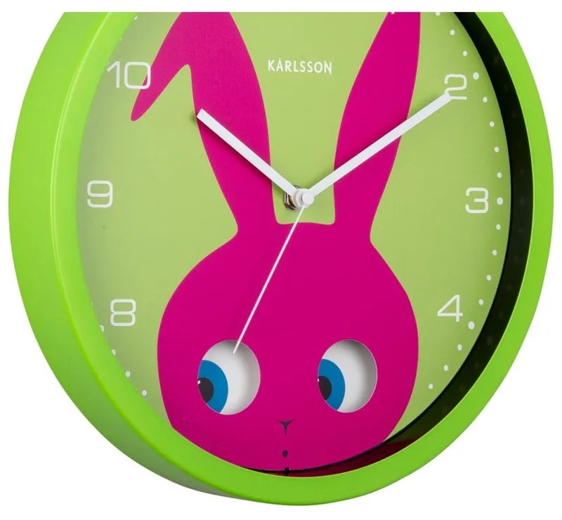 Detské hodiny ø 31 cm Peekaboo Bunny – Karlsson