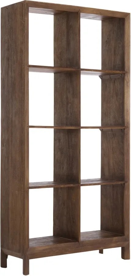 Knižnica z mangového dreva v prírodnej farbe 95x190 cm Sondrio – Light & Living