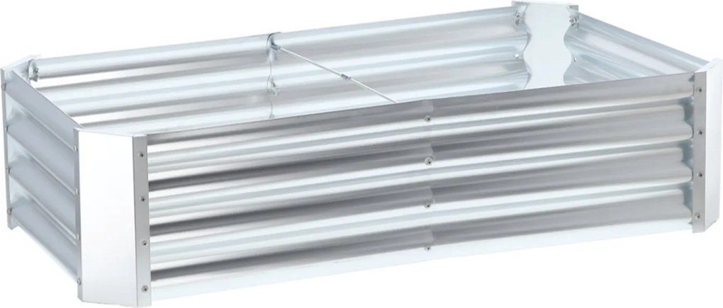 Vyvýšený záhon CYNK 240 cm stříbrný