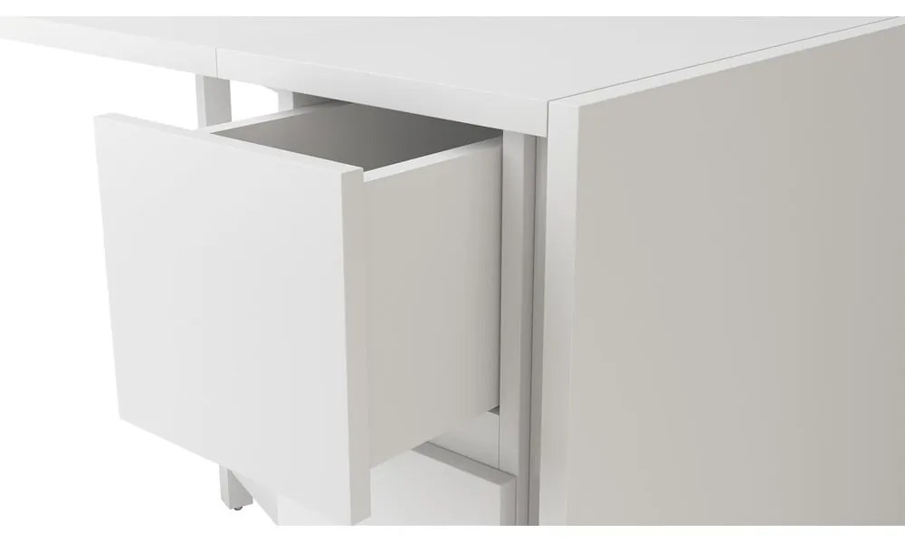 Biely skladací multifunkčný stôl Woodman Kungla