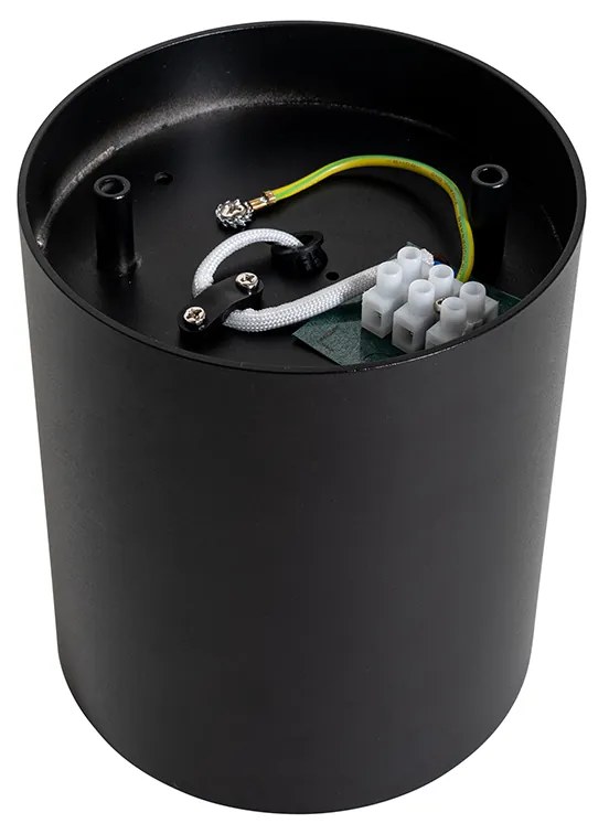 Moderné stropné bodové svetlo čierne otočné a naklápateľné AR70 - Rondoo Up