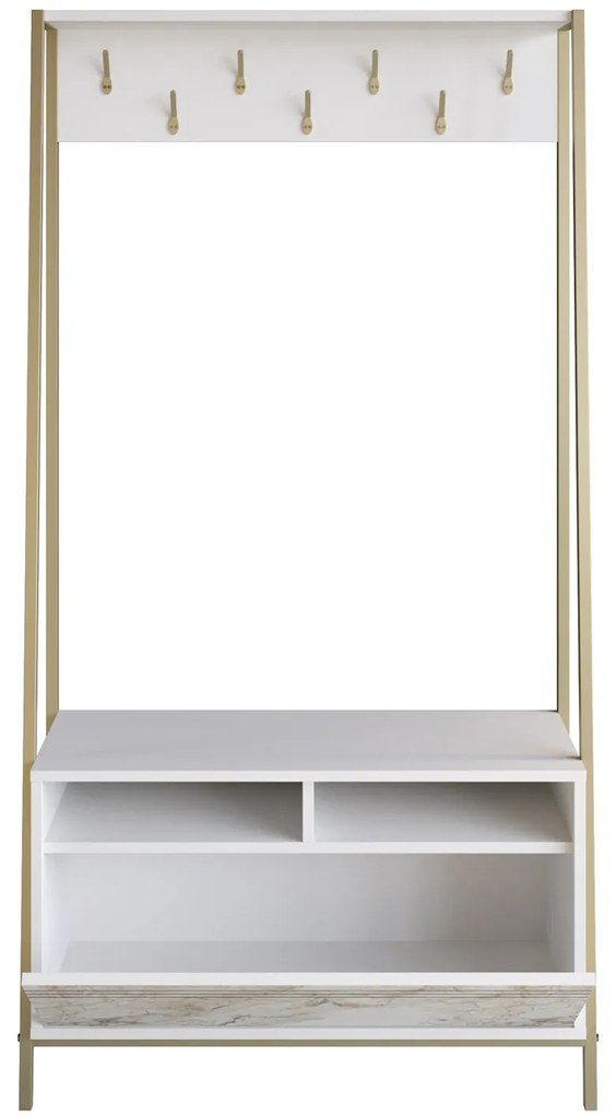 Predsieňová stena Dudulo (Biela). Akcia -15%. Vlastná spoľahlivá doprava až k Vám domov. 1072337