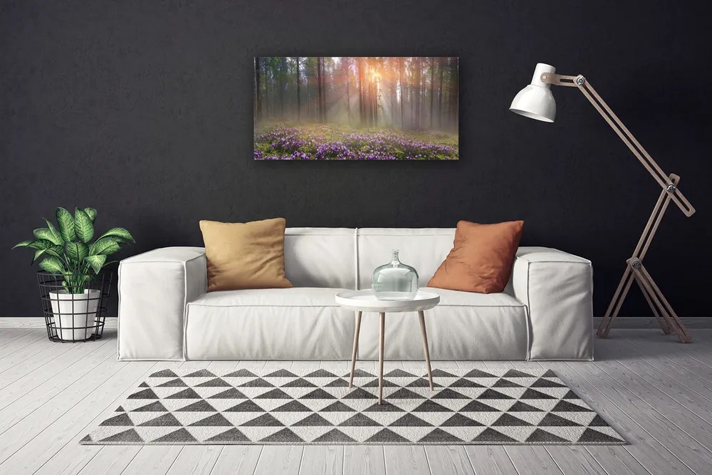 Obraz na plátne Les kvety rastlina príroda 140x70 cm