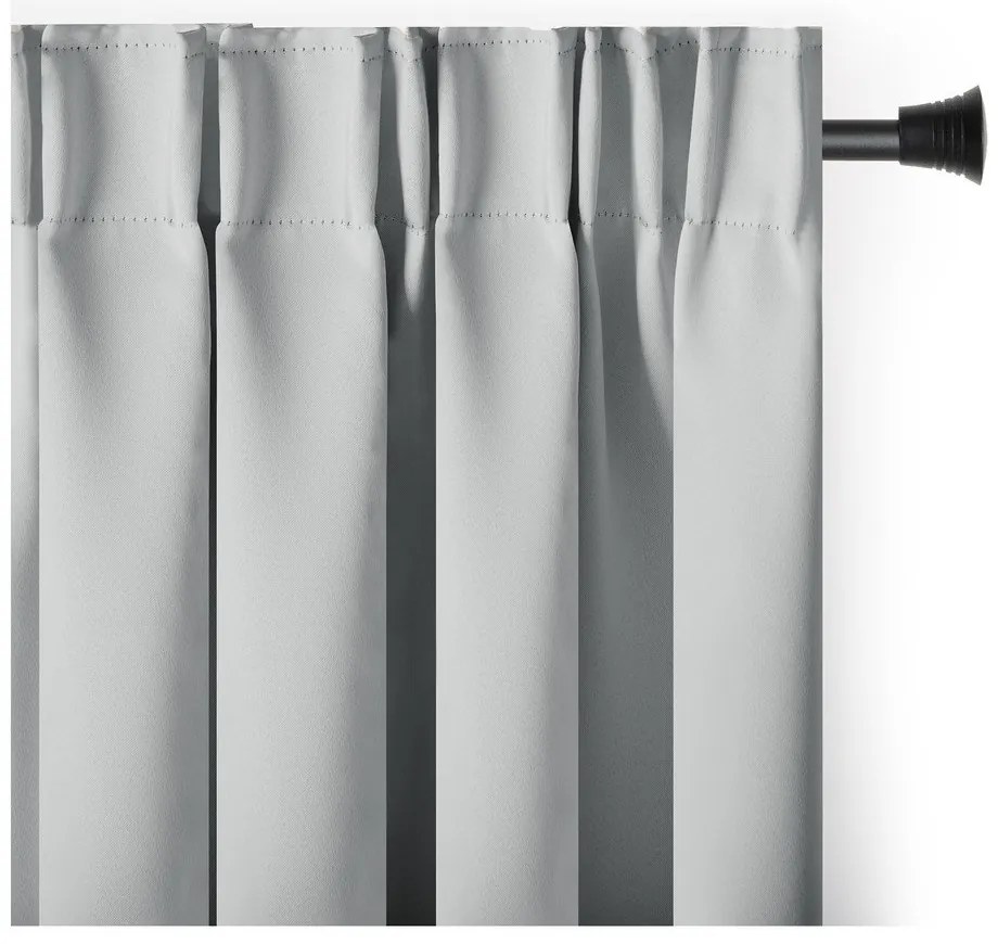 Svetlosivý zatemňovací termo záves 140x270 cm Pleat – Restilo