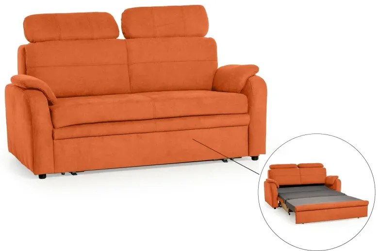 Pohovka Elegant 2,5F rozkladacia, oranžová (soro 51)