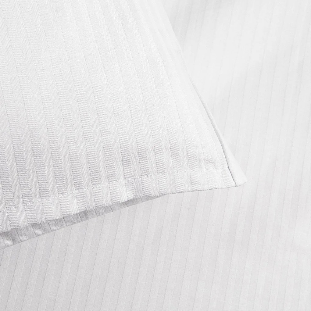 BAVLNENÉ OBLIEČKY STRIPES4 200X220 CM BIELE