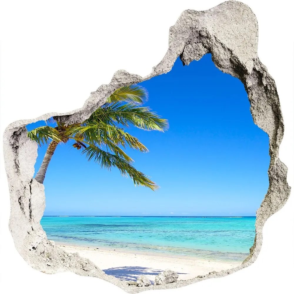 Nálepka 3D diera na stenu samolepiaca Tropické pláže nd-p-60645814