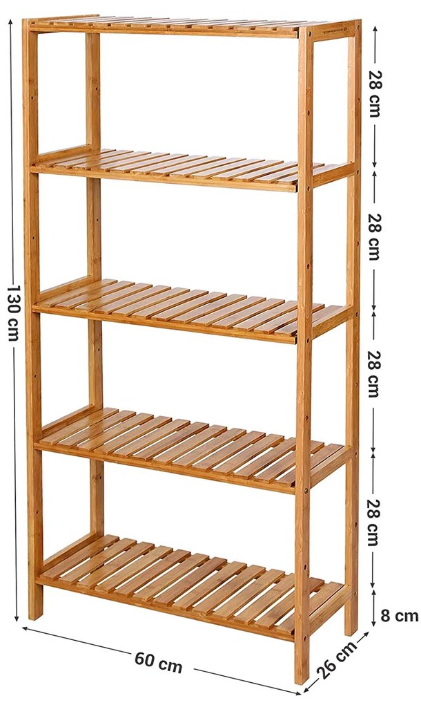 Praktický regál SKU Curtis hnedý