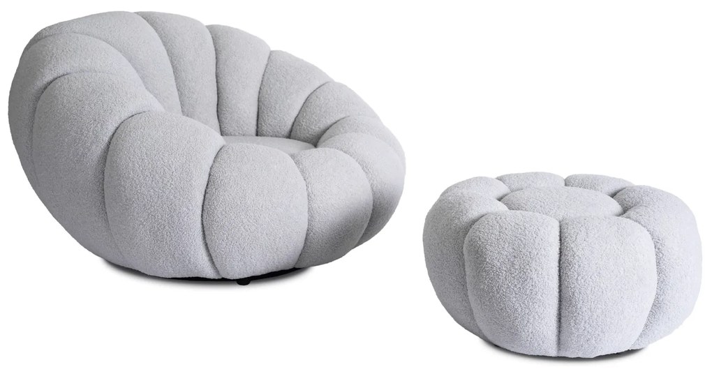 PROXIMA.store - Otočné kreslo PETTIT FARBA: krémová