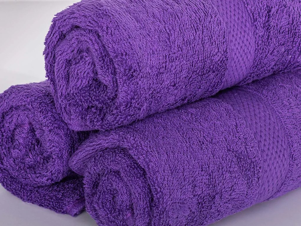 XPOSE® Froté uterák VERONA 3 ks - fialový 30x50 cm