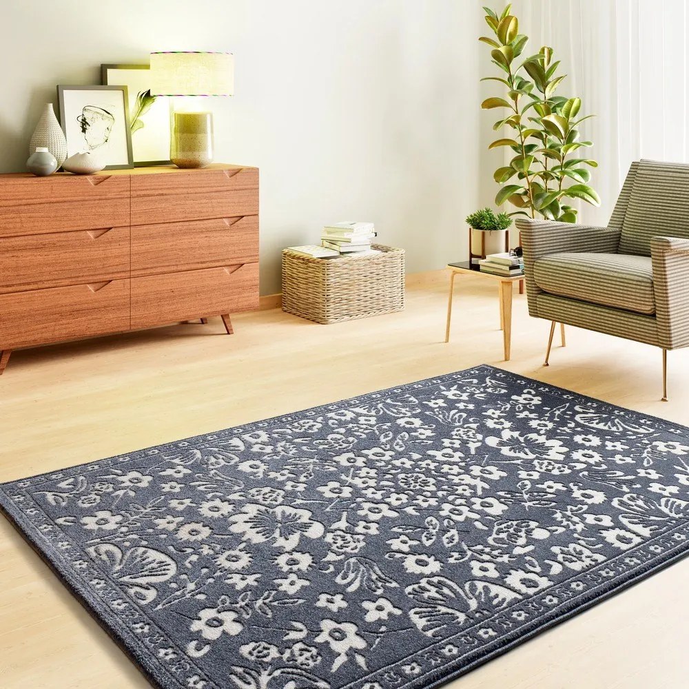 Tmavomodrý koberec 80x150 cm Amara – Universal