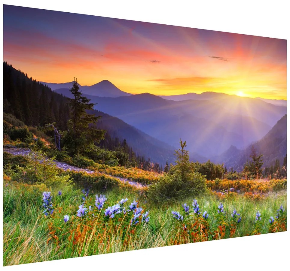 Gario Fototapeta Lúka v horách Materiál: Samolepiaca, Rozmery: 536 x 240 cm