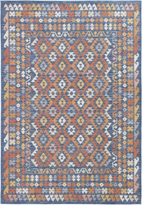 Obojstranný koberec Echo Aztec Navy