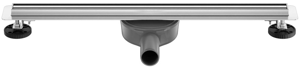 CERANO Cerano, Lineárny odtokový žľab Slim 100 cm s otočným sifónom o 360°, chrómová, CER-CER-414860