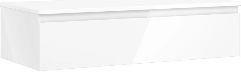 Mexen Orio, kúpeľňová skrinka 100 cm s hornou časťou, 1 zásuvka, biela lesklá, 91A10-10023-1-BFC00