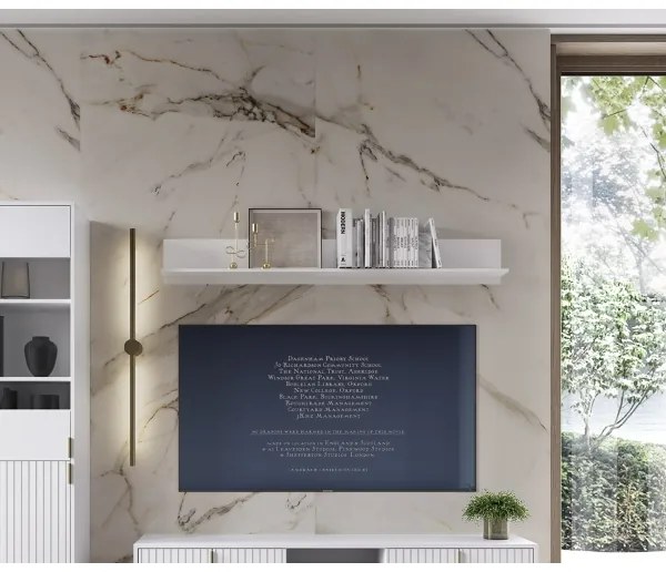 Nástenná polica FLOP biela