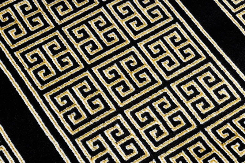 Dywany Łuszczów Behúň Gloss 6776 86 greek black/gold - 60x300 cm