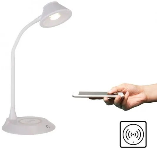 JUST LIGHT. 14414-16 -LED stmievateľná stolná lampa s nabíjaním PUCKI LED/4,5W/230V biela