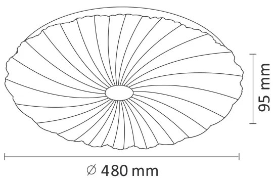 LED Stmievateľné stropné svietidlo FLOWER LED/36W/230V + DO