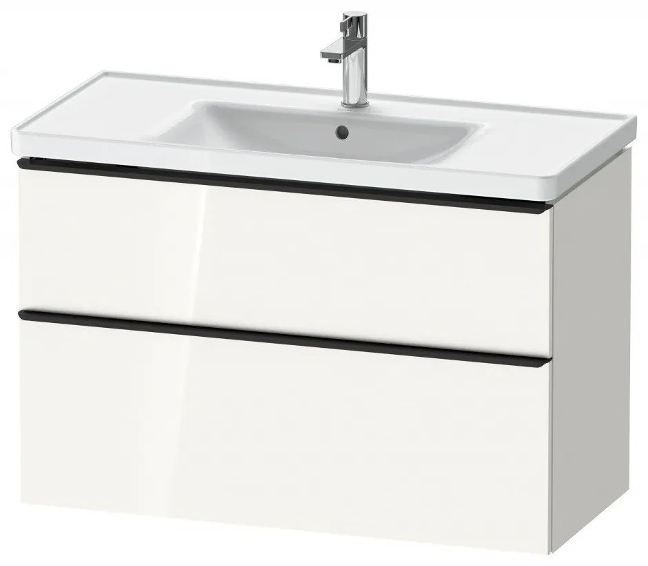 DURAVIT D-Neo závesná skrinka pod umývadlo, 2 zásuvky, 984 x 452 x 625 mm, biela vysoký lesk, DE435602222