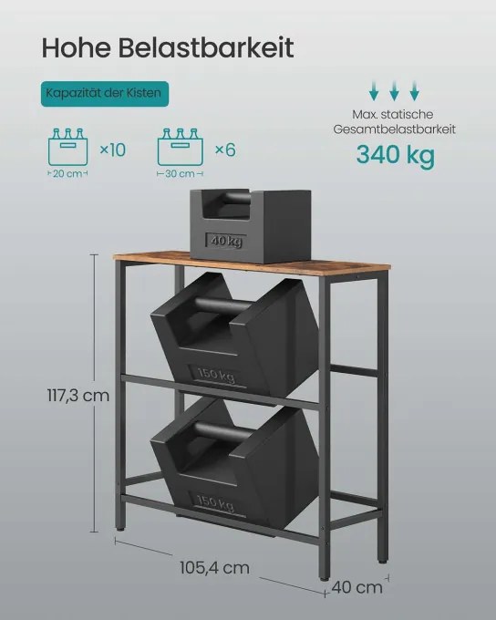 Regál na prepravky BSC363K01