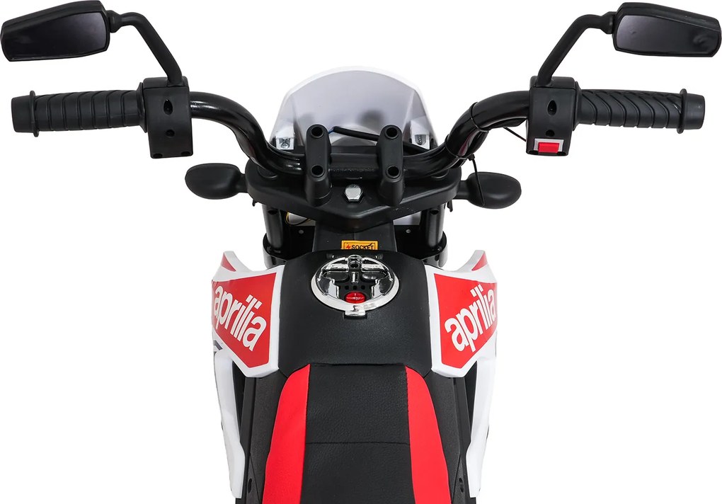 Ramiz Detský motocykel Aprilia RX biely