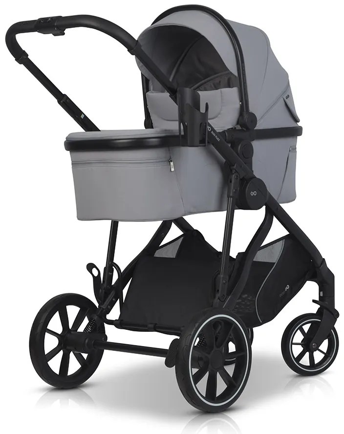 Súrodenecký kočík EasyGo Duoflex Cloudy Gray