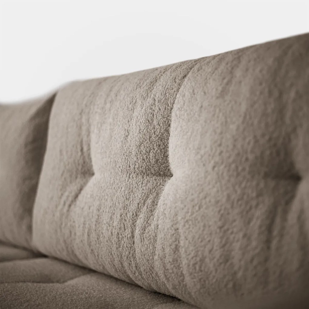 ROHOVÁ SEDAČKA SHARLOTTE 261 x 143 cm BÉŽOVÁ