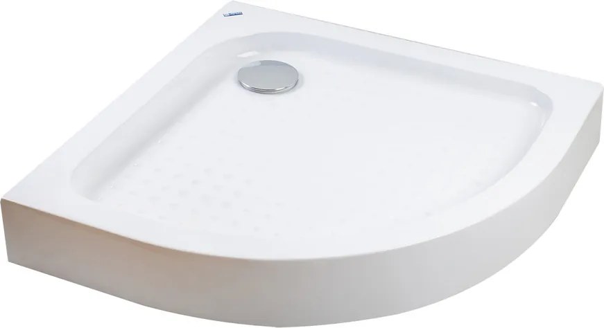 Almagro 90x90x13,5 cm Kruhová, akrylová sprchová vanička, so sifonom