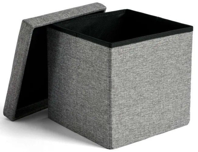 Úložná taburetka DIEGO M sivá