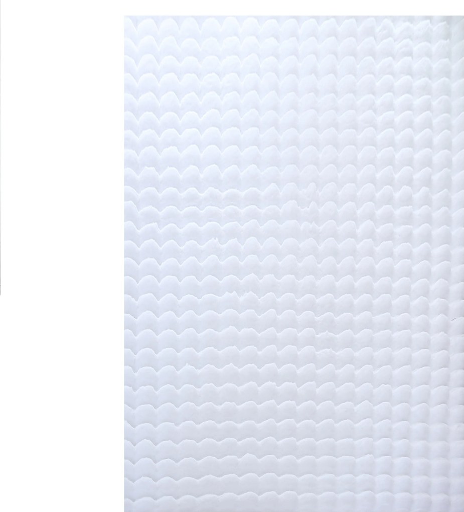 Ayyildiz, Kusový koberec Ambiance 5110 White, 80x150, biela, obývacia izba
