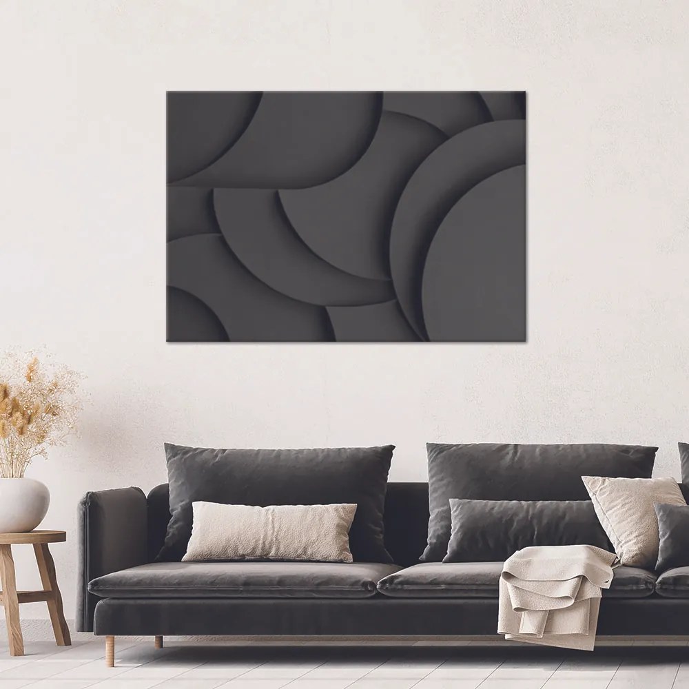 Gario Obraz na plátne Tmavá textúra 3D Rozmery: 120 x 80 cm