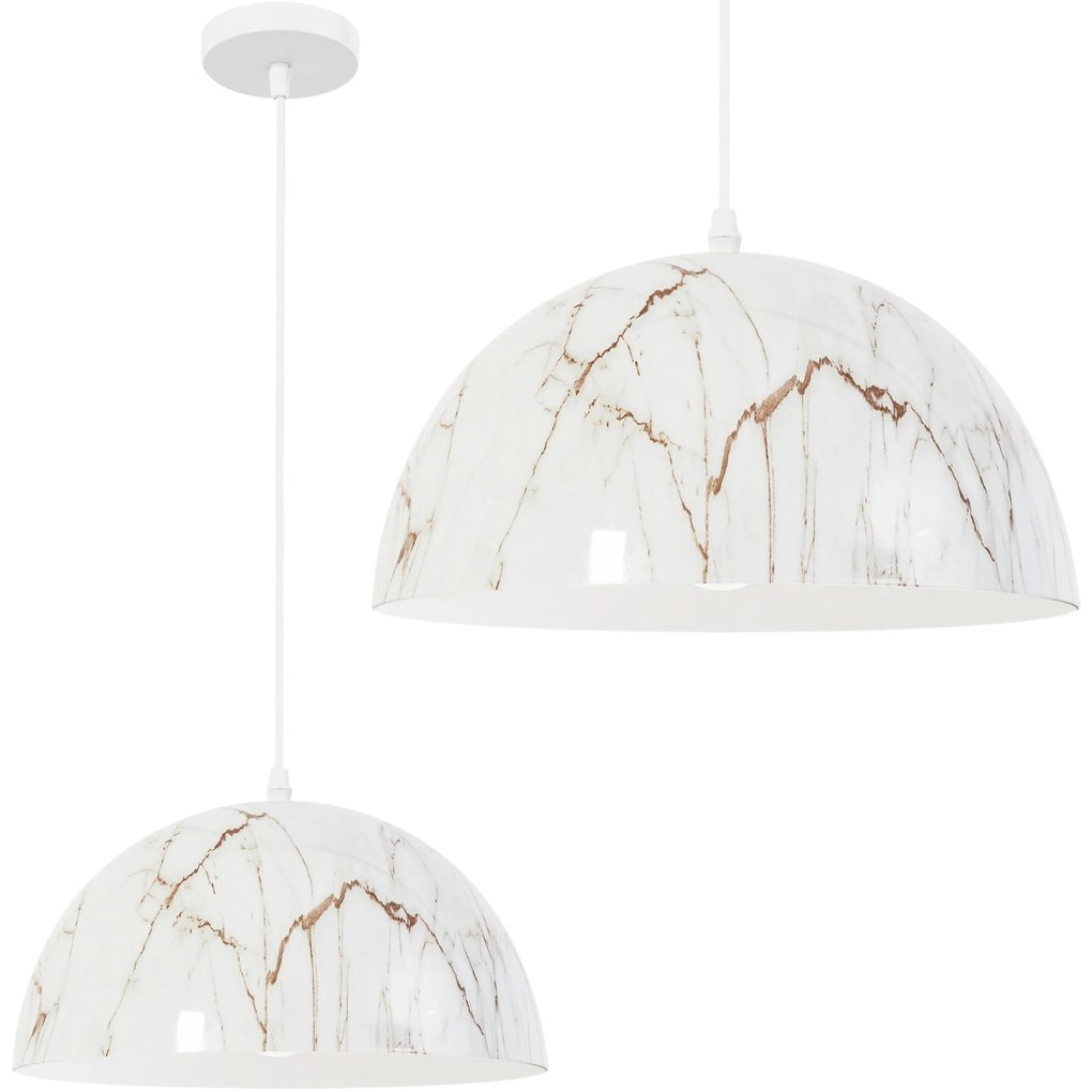 Toolight Toolight, závesná lampa APP911-1CP Marble, imitácia kameňa, OSW-06620