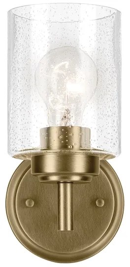 Kichler KL-WINSLOW-1W-NBR - Nástenná lampa WINSLOW 1xE27/60W/230V mosadz