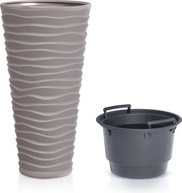 Plastový kvetináč DPSA300 29,6 cm - mocca
