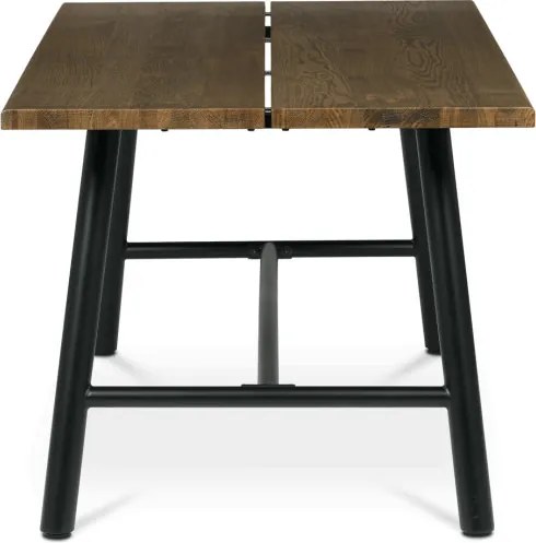 Jedálenský stôl 180x90 cm HT-T1818 WAL orech / čierne nohy